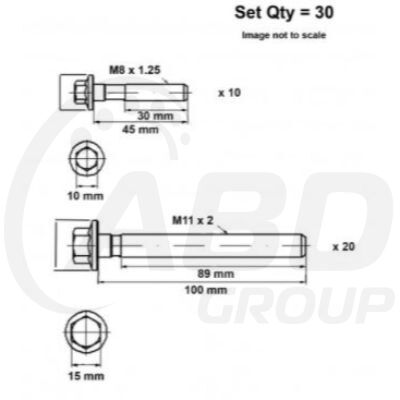Head Bolt Set