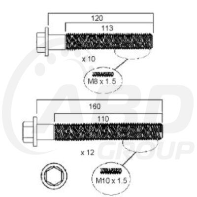 Head Bolt Set